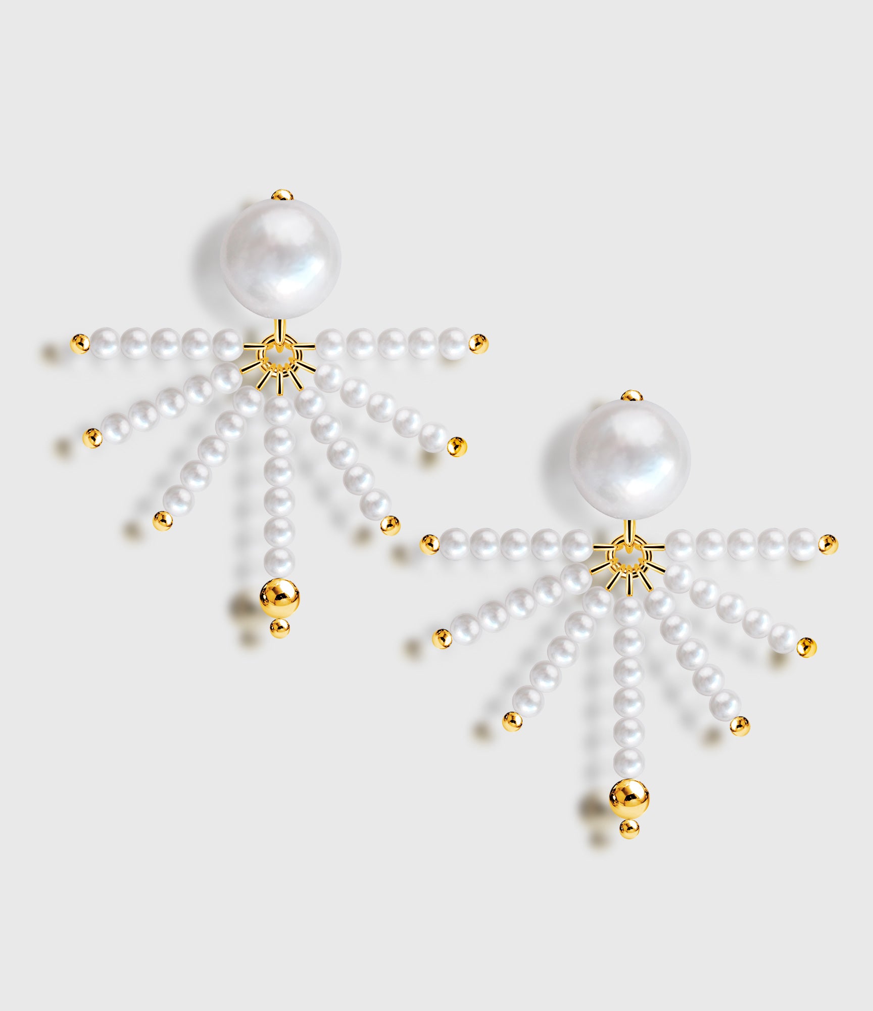 Épure Cascade Earrings Gold