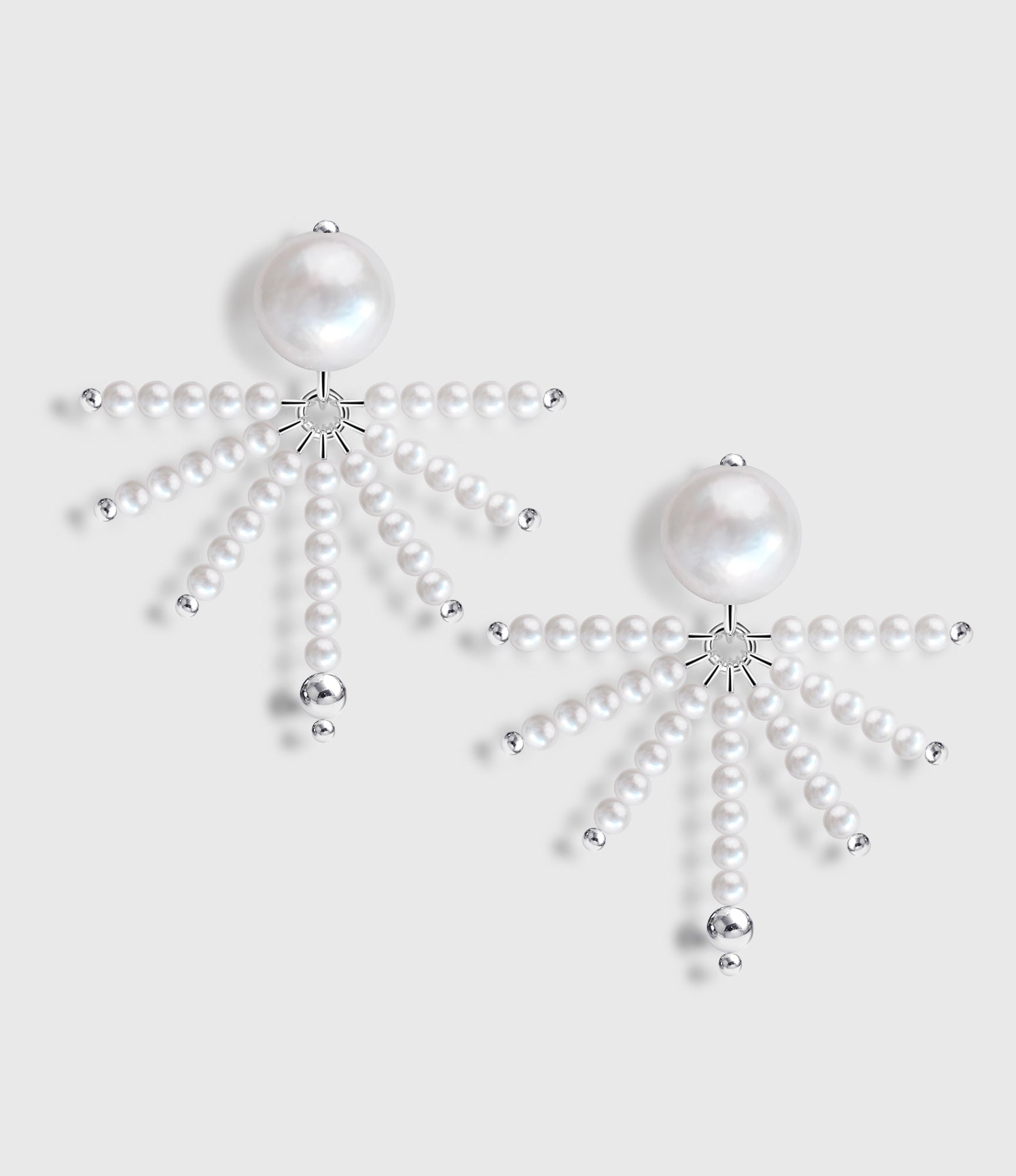 Épure Cascade Earrings Silver