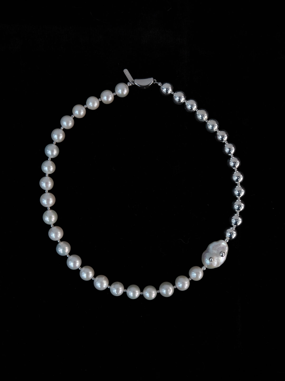 Helmia Orbita Lumina Grande Neosilver -helmikaulakoru